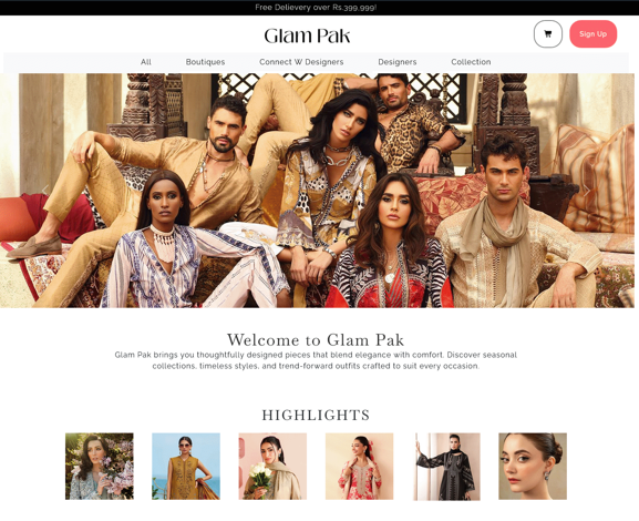 glam pak website